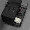 Black Bathroom Vanity With Black Sink, Floating, Modern, 32